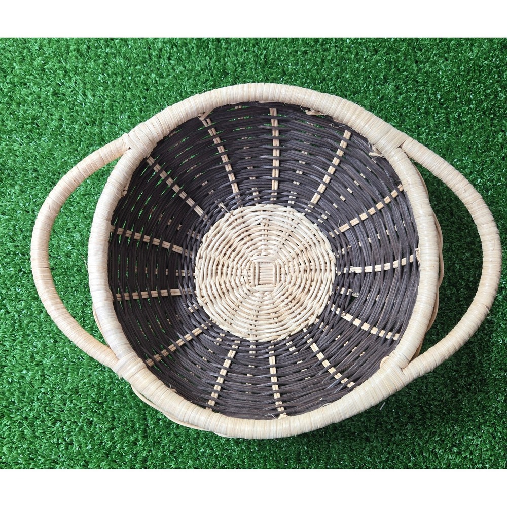 Wicker Basket w/Handles Designed to Hold 1.5L Pyrex Dish Model 023/024 Brown/Tan